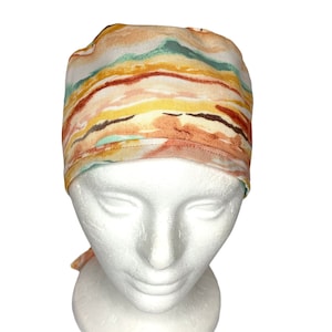 Desert Sands Scrub Cap, Men’s Surgical Scrub Cap, Tie Back Scrub Cap, Unisex Scrub Cap