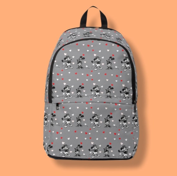 Vintage Mickey Mouse Backpack, Steamboat Willie Print - Etsy display picture 1