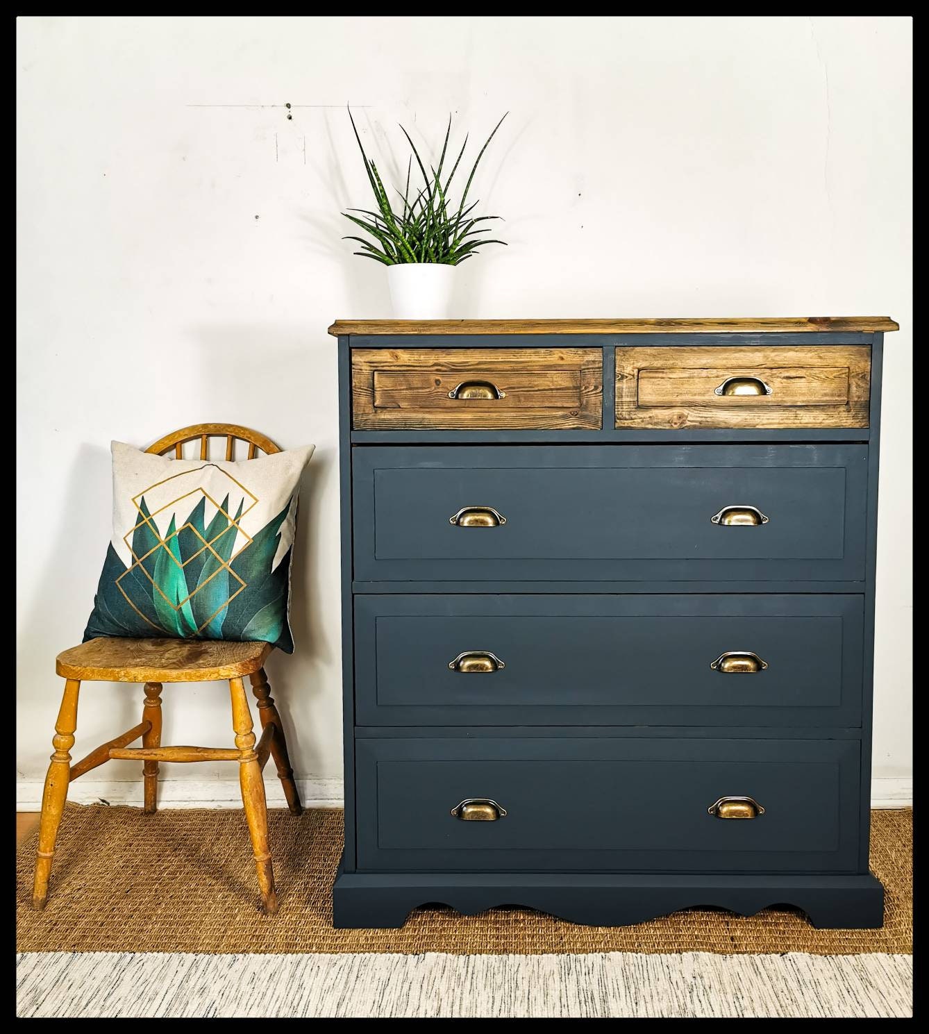 Made to Order Navy Blue Chest of Drawers classic / stylish / Etsy