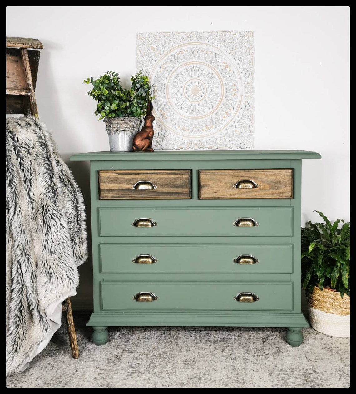 Made to Order Sage Green Chest of Drawers country / Etsy