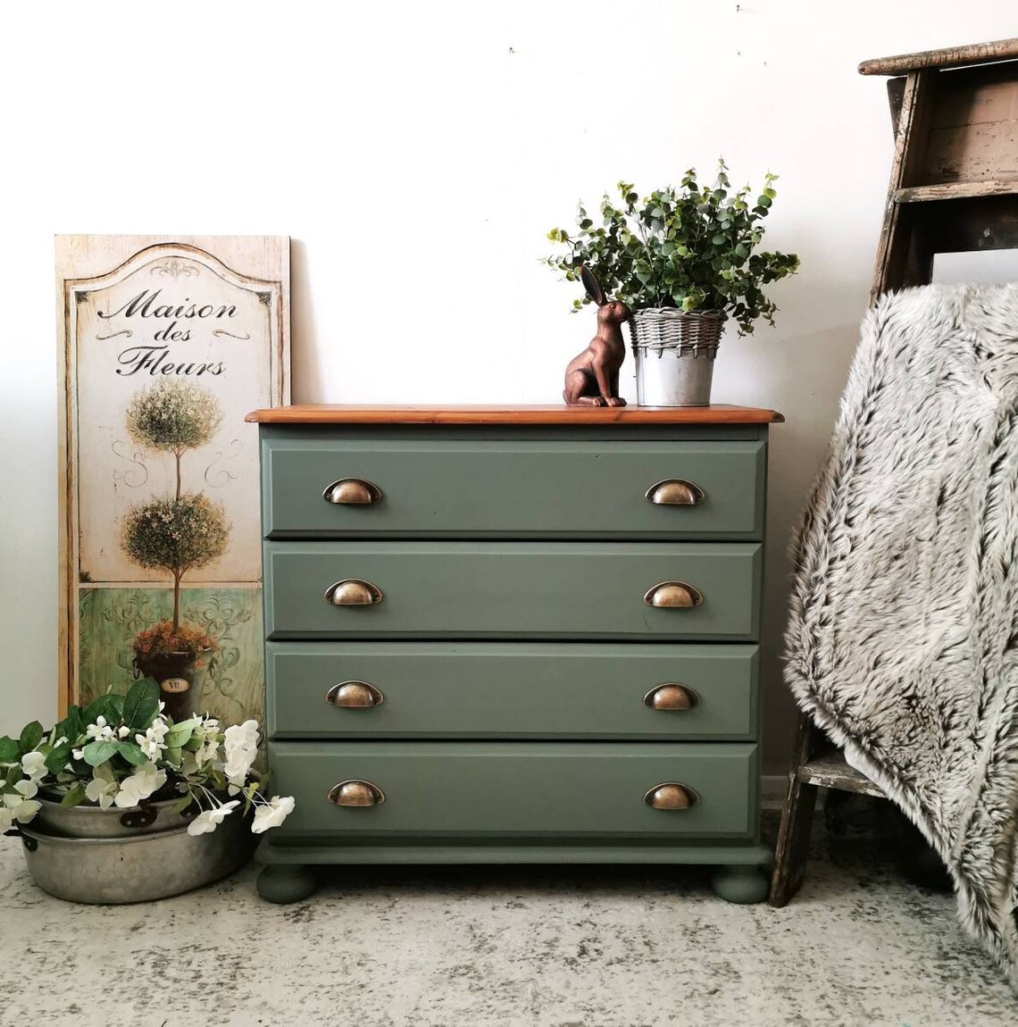 Made to Order Sage Green Chest of Drawers country / Etsy