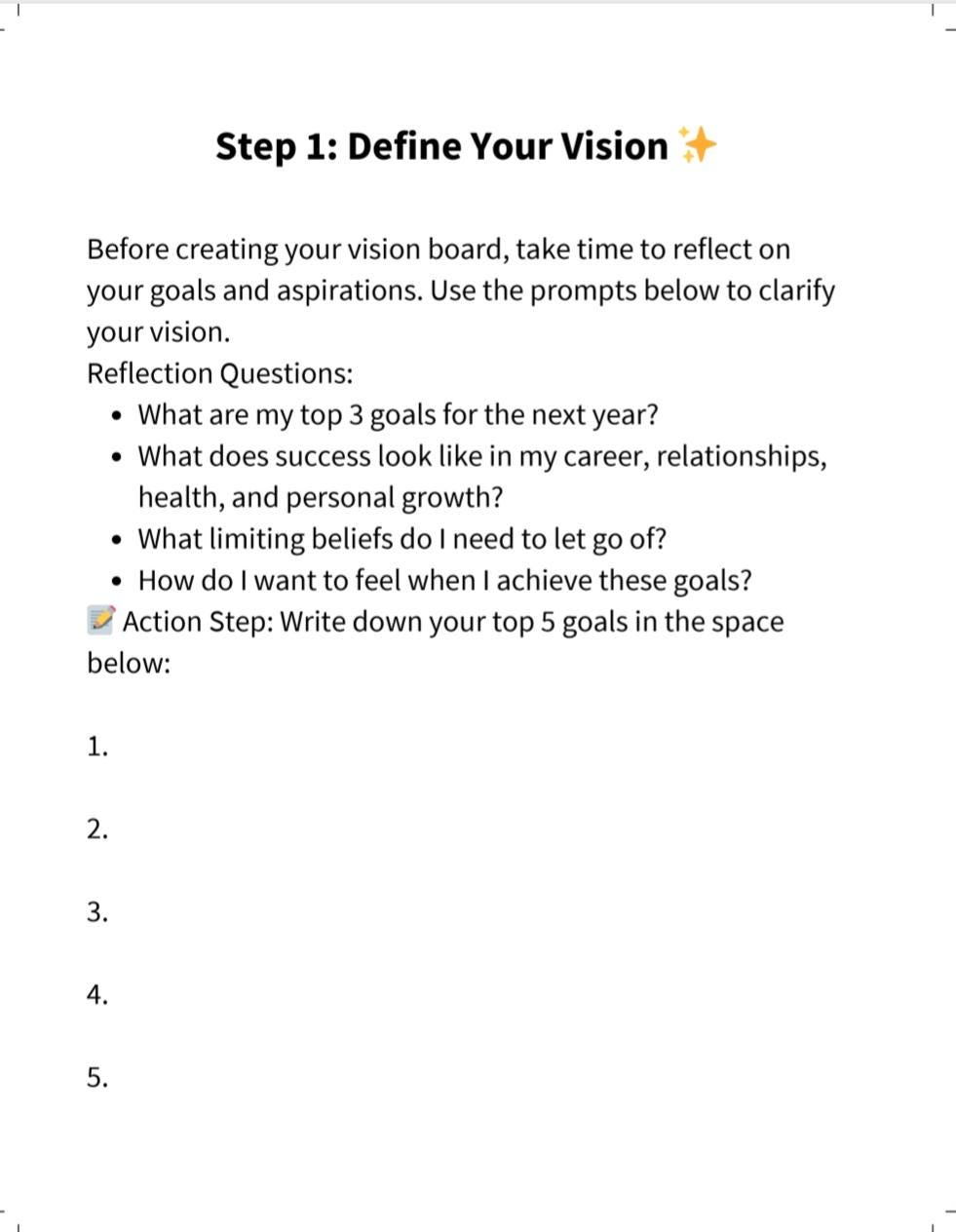 Ultimate Vision Board Guide Step By Step Printable Manifest Your