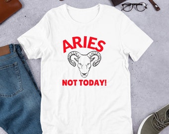 Ram Niet Vandaag Dierenriem Verjaardag Unisex t-shirt met korte mouwen