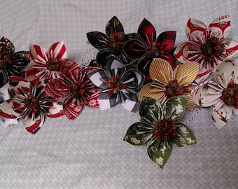 Origami Flower Ornaments