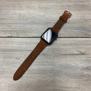 Personalized Watchband, Engraved Watchband, Leather Watchband, Gift For Him, Mens Watchband, Custom, Best Apple Watch Bands image 9