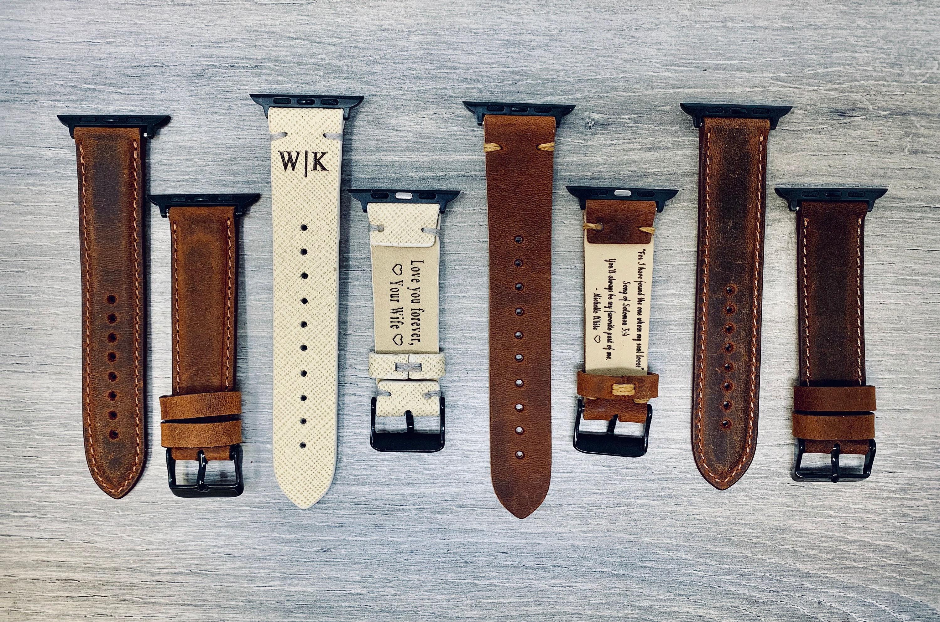 Apple Watch Bands for Men, Christmas Gift for him, Leather Apple Watch Band , Custom Hand Made Apple Band, Watch Bands for Apple, All Series