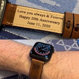 Personalized Gift for Mom, Personalized Happy Mother Day&#39;s Gift , Engraved Watchband, Leather Watchband, Gift For Him, Custom Watchband