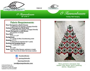 O Tannenbaum Christmas Tree Holiday Wall Hanging pdf instant download pattern