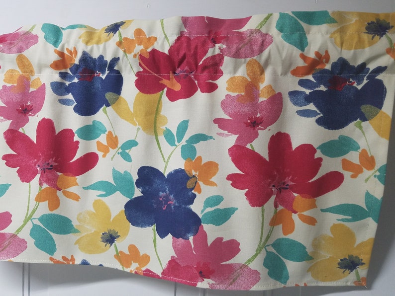 Richloom Cecille Boho Custom made Kitchen Bedroom Bathroom Window topper 42 Valance Curtain