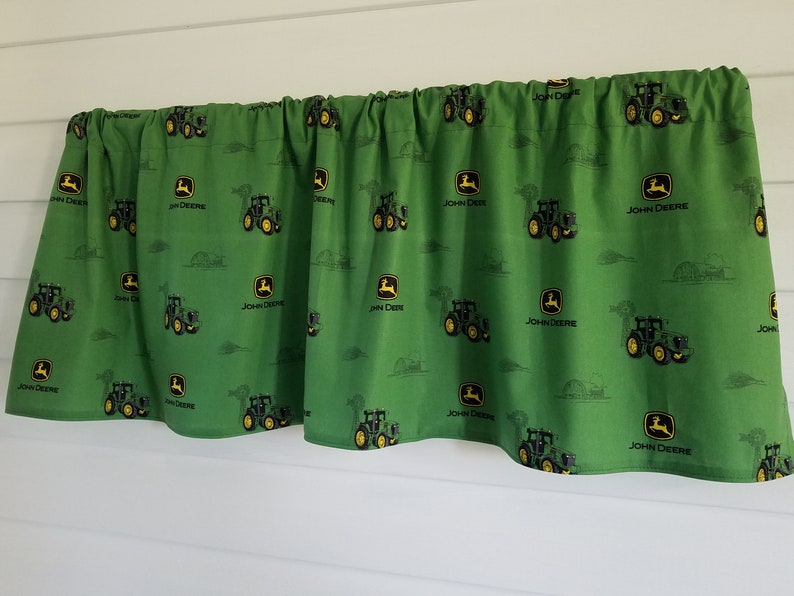 John Deere. Green. Bathroom. Office Curtain. Den. Boys Room. Etsy