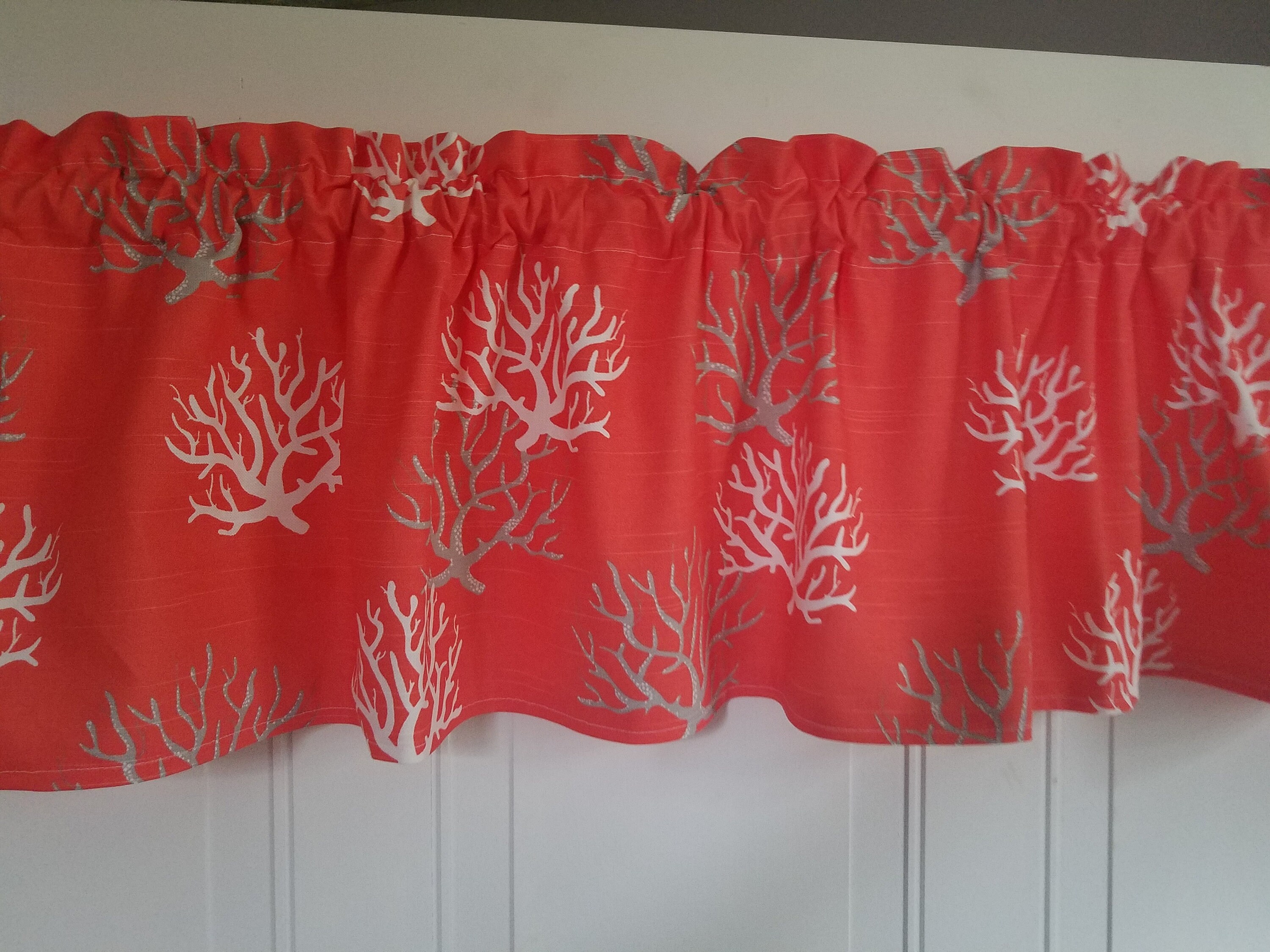 Reef Nautical Window Topper Custom Made Bedroom Bathroom Living Room 52 ...