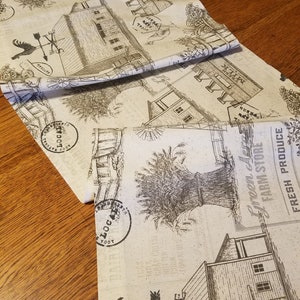 Farmhouse Runner Primitive Table Linen Centerpiece Table Runner Optional Length