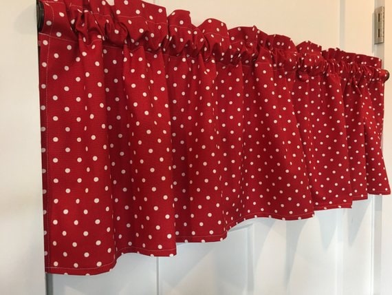 Premier Prints. Mini Dot Lipstick Red. White polka dots | Etsy