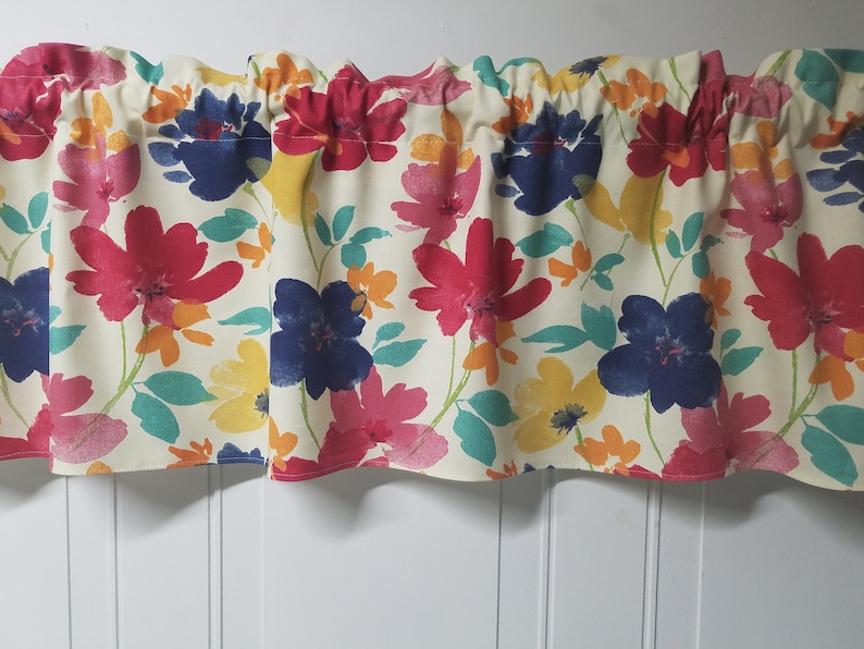 Richloom Cecille Boho Custom made Kitchen Bedroom Bathroom Window topper 42 Valance Curtain