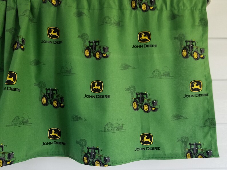 John Deere. Green. Bathroom. Office curtain. Den. Boys Room. Etsy
