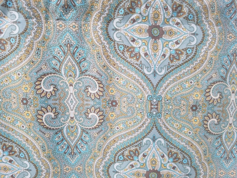 Wedding Kitchen 52 Valance Curtain Taupe Bathroom Paisley Spa Blue Teal Bedroom Waverly White Damask