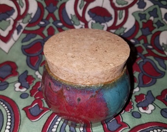 Handmade Stoneware Corked Jar