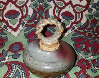Handmade Stoneware Corked Jar