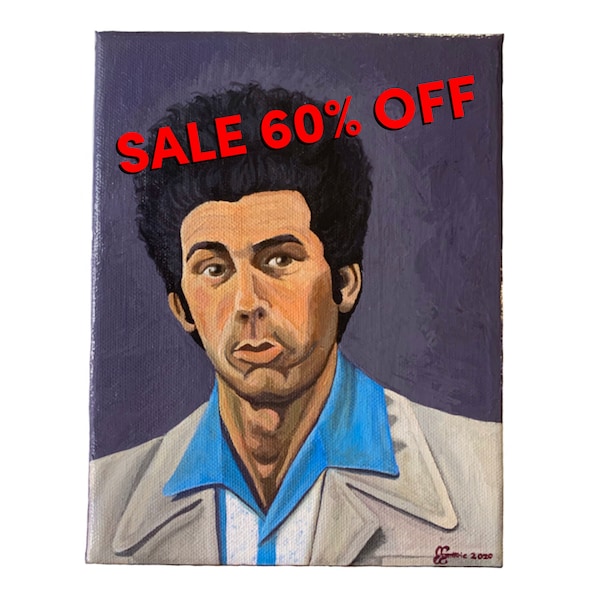 Cosmo Kramer Painting Etsy