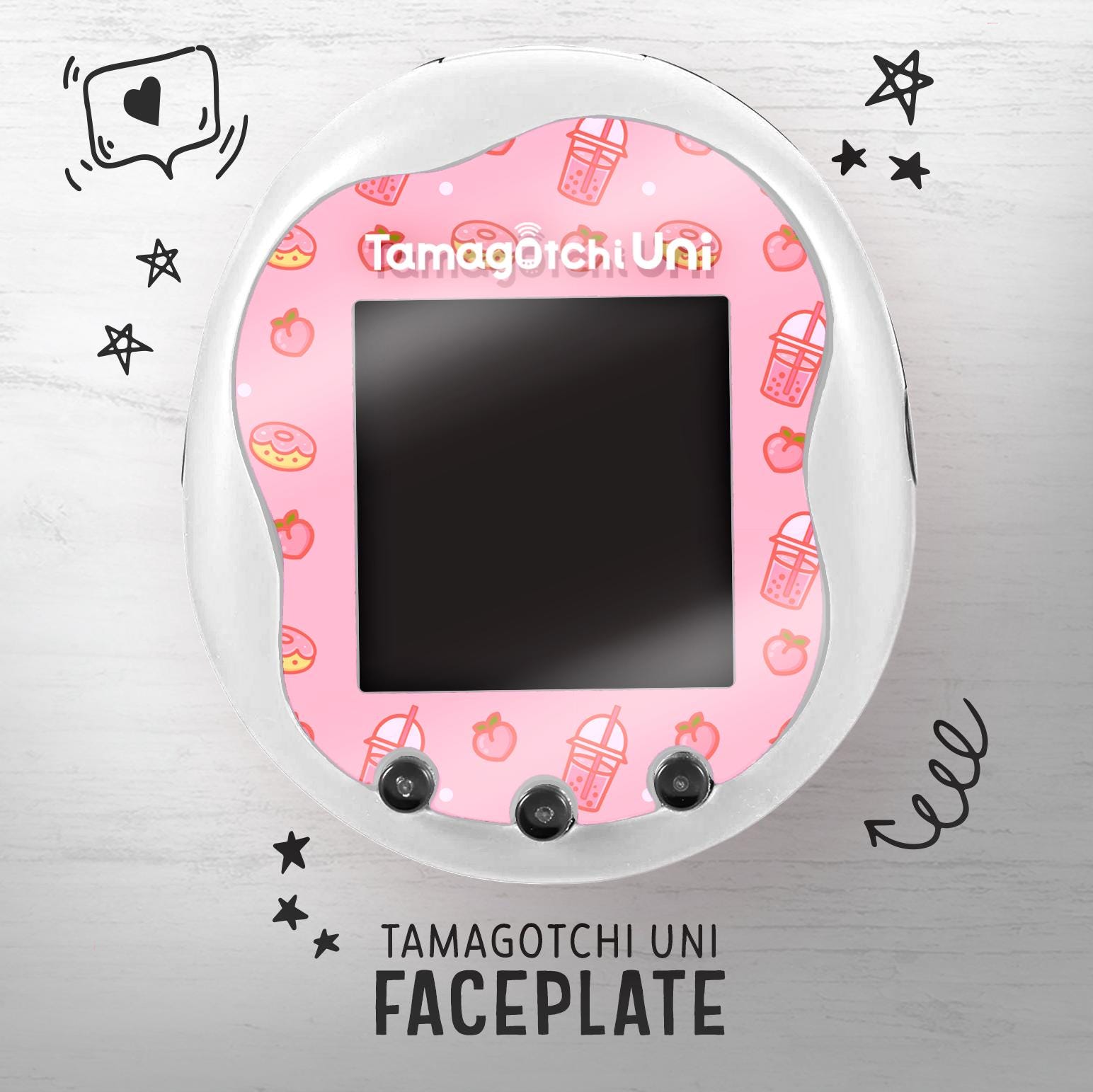 Tamagotchi uni face plate - Etsy 日本