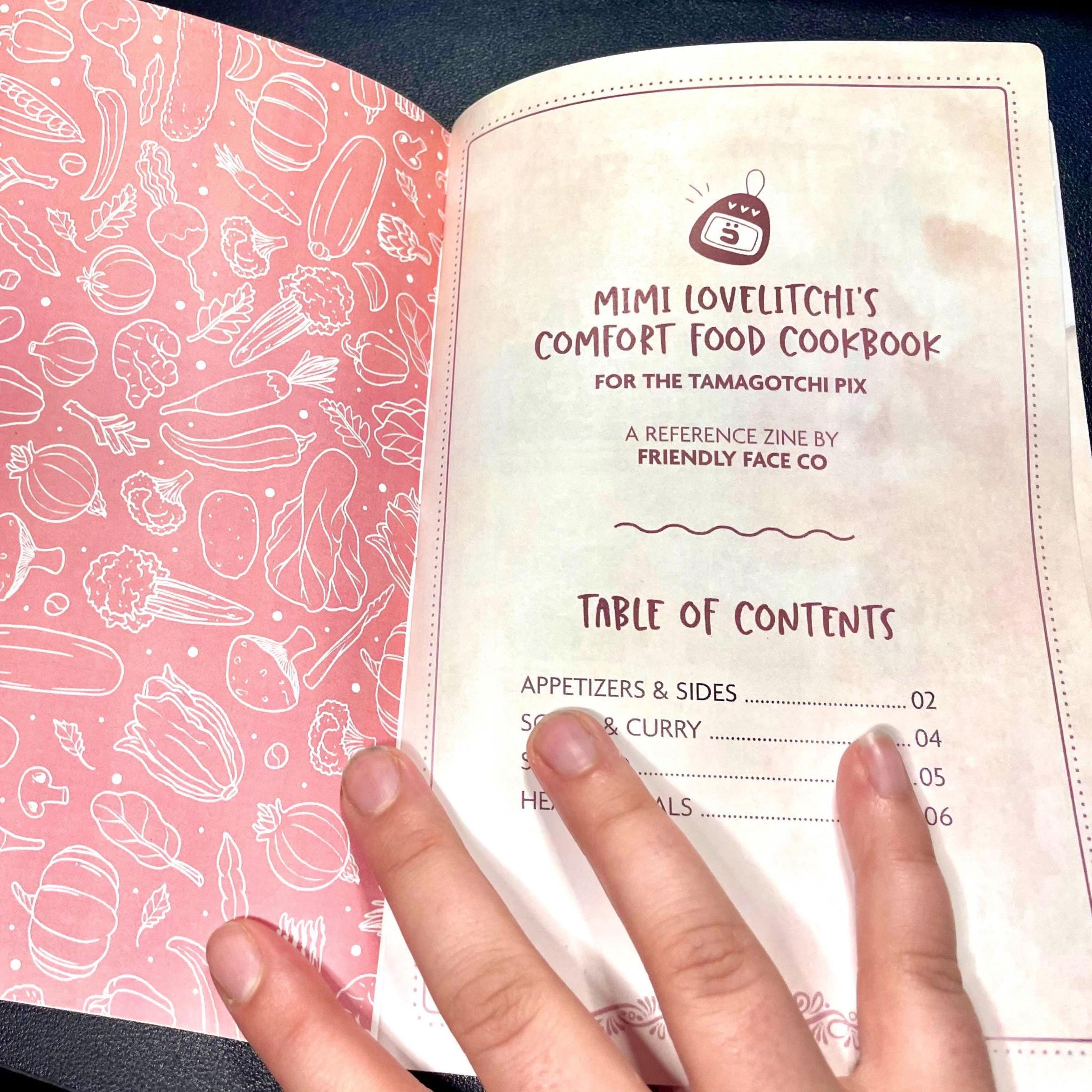 Tamagotchi Pix Cookbook: Mimi Lovelitchi's Comfort Food QR Catalog