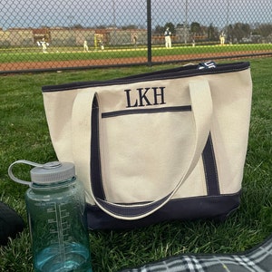 Personalized Monogram Tote Bag, Trendy Bag, Canvas Tote, Beach Bag, Summer Tote, Summer Tote Bag, Personalized Bag, Monogram Bag
