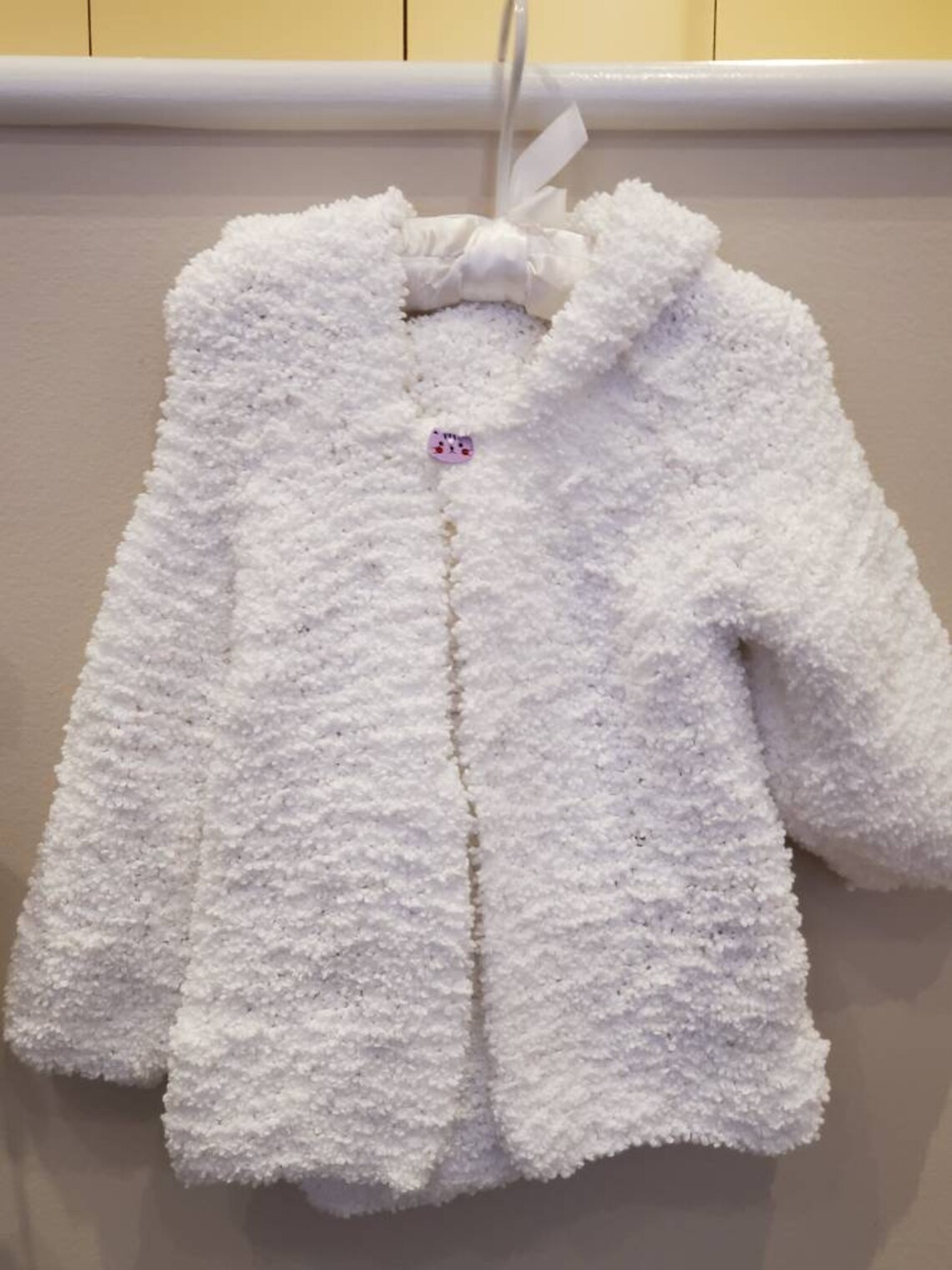 Baby Teddy Bear sweater/infants animal sweater with hood and Etsy