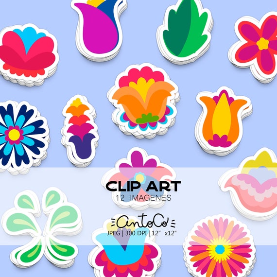 Flores Mexicanas Clip Art Bordado Mexicano Elementos - Etsy España Flores Mexicanas Clip Art Bordado Mexicano Elementos - Etsy España