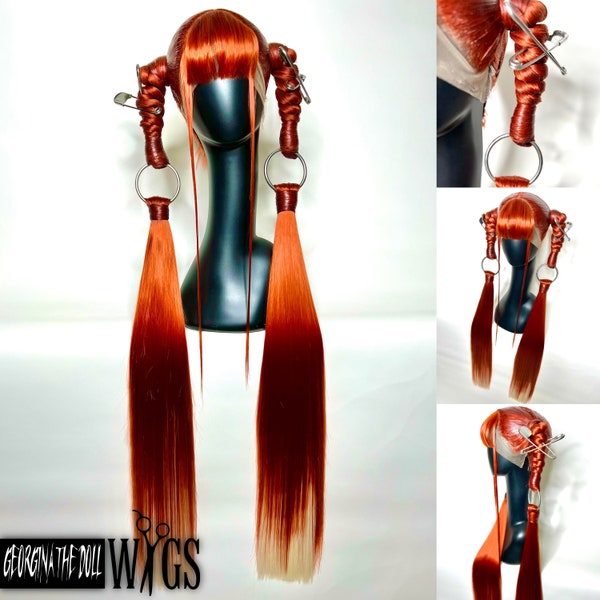 Styled Wig “KWANGYA PUNK” GeorginatheDollWigs Custom Wig Styling 2-3 Month Turnaround Made to Order