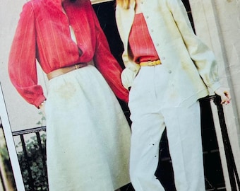 1970s Vogue Pattern, Bust 32.5" Vintage Sewing Pattern for Women 2649- Camisole Top, Blouse, Dress, Skirt, Pants, Size 10