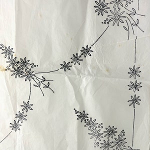 Vintage broderiöverföring, 1930-tals blommig kant för 45" duk, enkelt Lazy Daisy-strykmönster från Webco