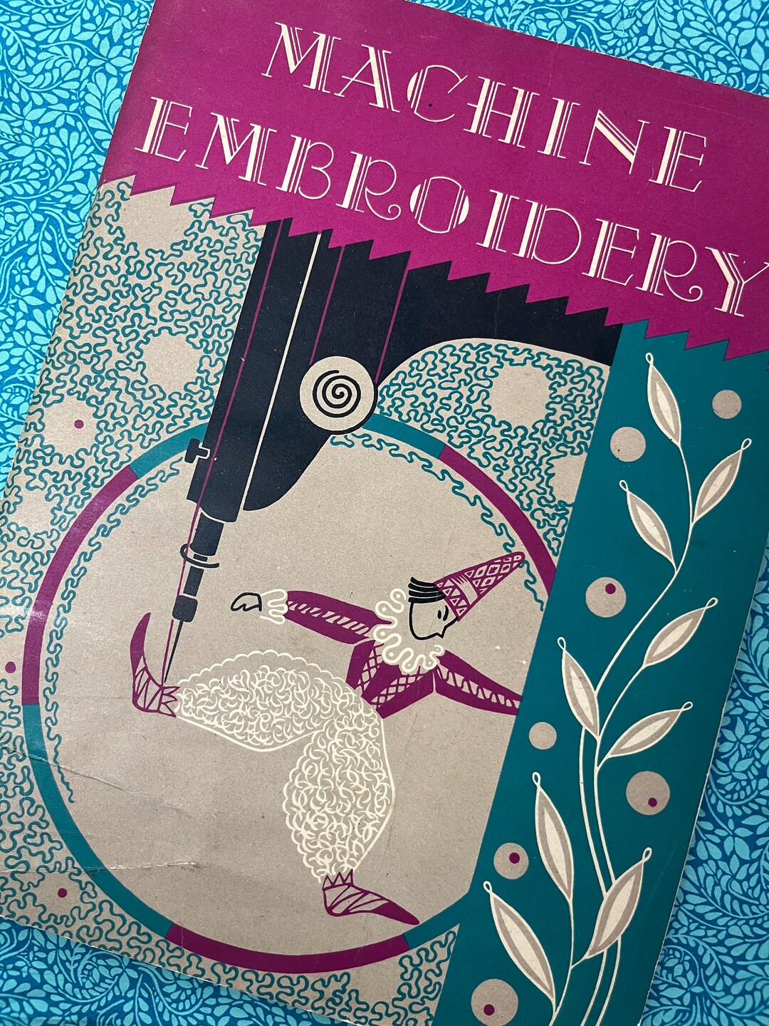 Vintage 50s Singer Machine Embroidery Book by Dorothy Benson Etsy