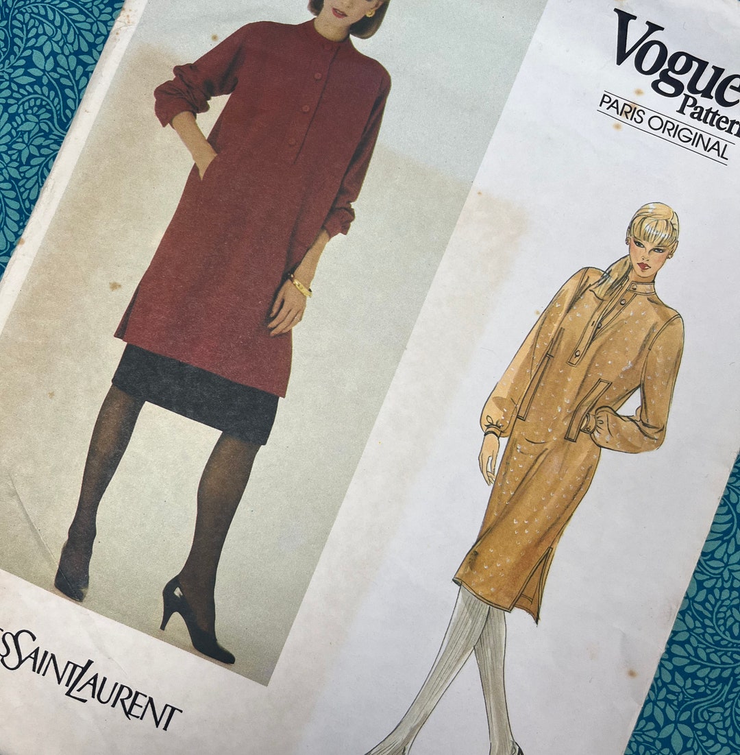 Patron De Couture Vogue 1983 B34 Chemisier Perry Ellis - Vintage, Pièces Non Découpées, Taille 1227