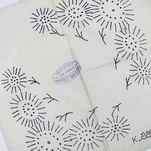 Embroidery Transfers by Deightons 22038, Simple Floral Corners, Iron-On Pattern