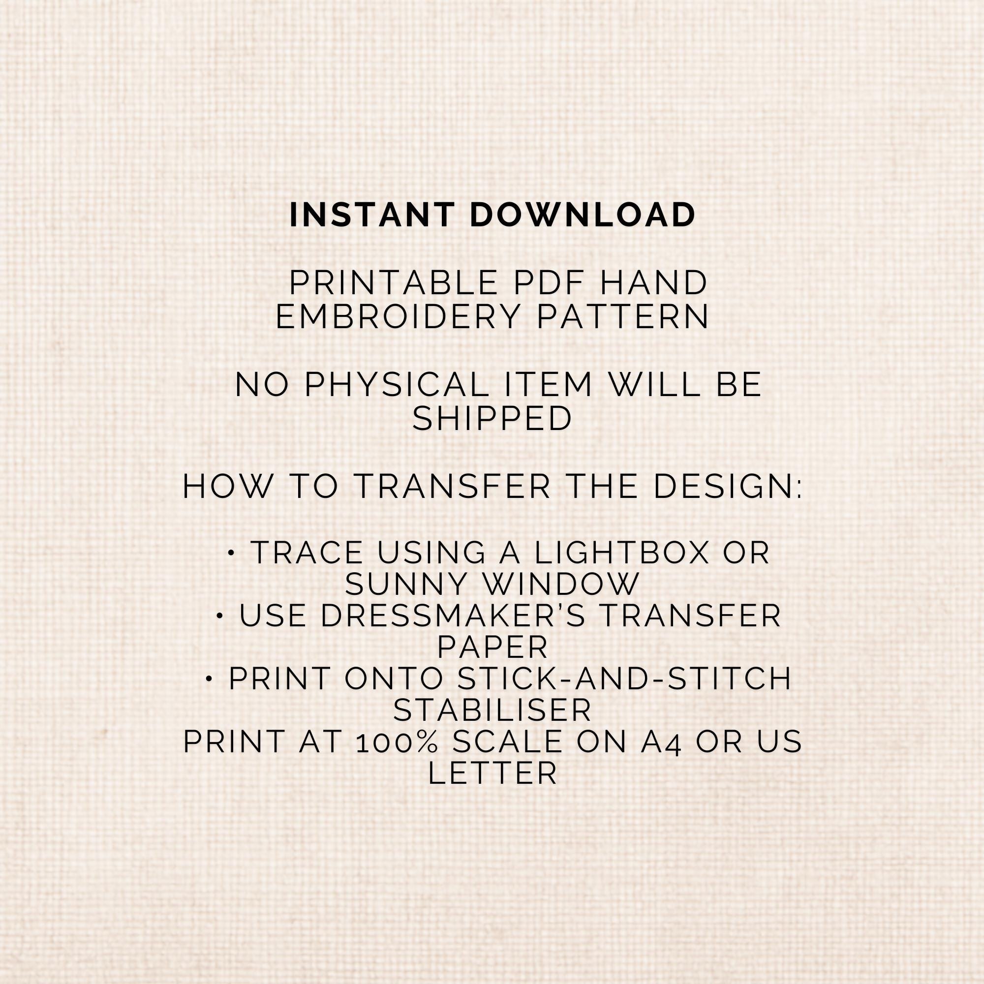 Vintage Tablecloth Hand Embroidery Pattern PDF- Floral Centrepiece ...