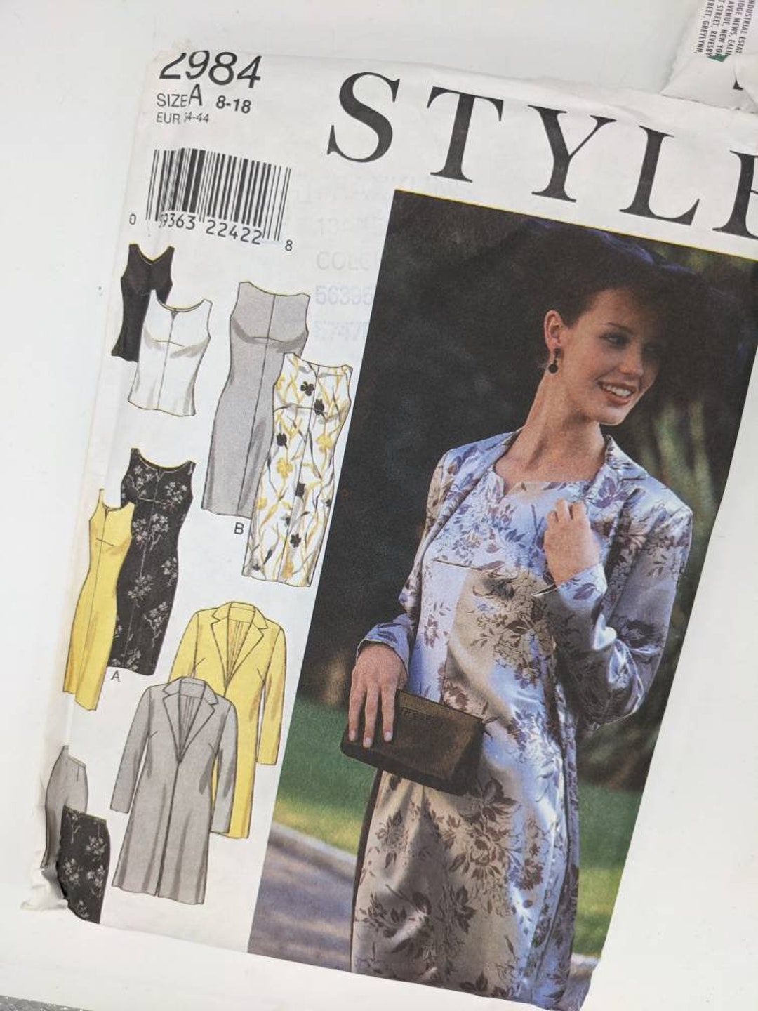 Vintage Uncut 90s Style Sewing Pattern 2984 Ladies Dress - Etsy