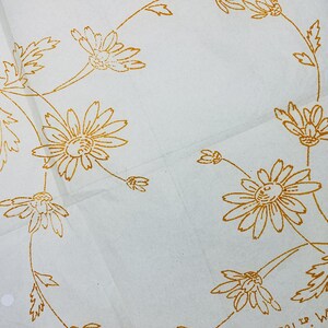 Vintage Embroidery Transfer, Wildflower Corners, Daisy Style Flowers, 10" Sheet of Iron-On Motifs by Webco