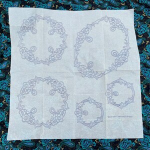 Vintage Bestway Hand Embroidery Transfer 1887, Round Floral Borders ...