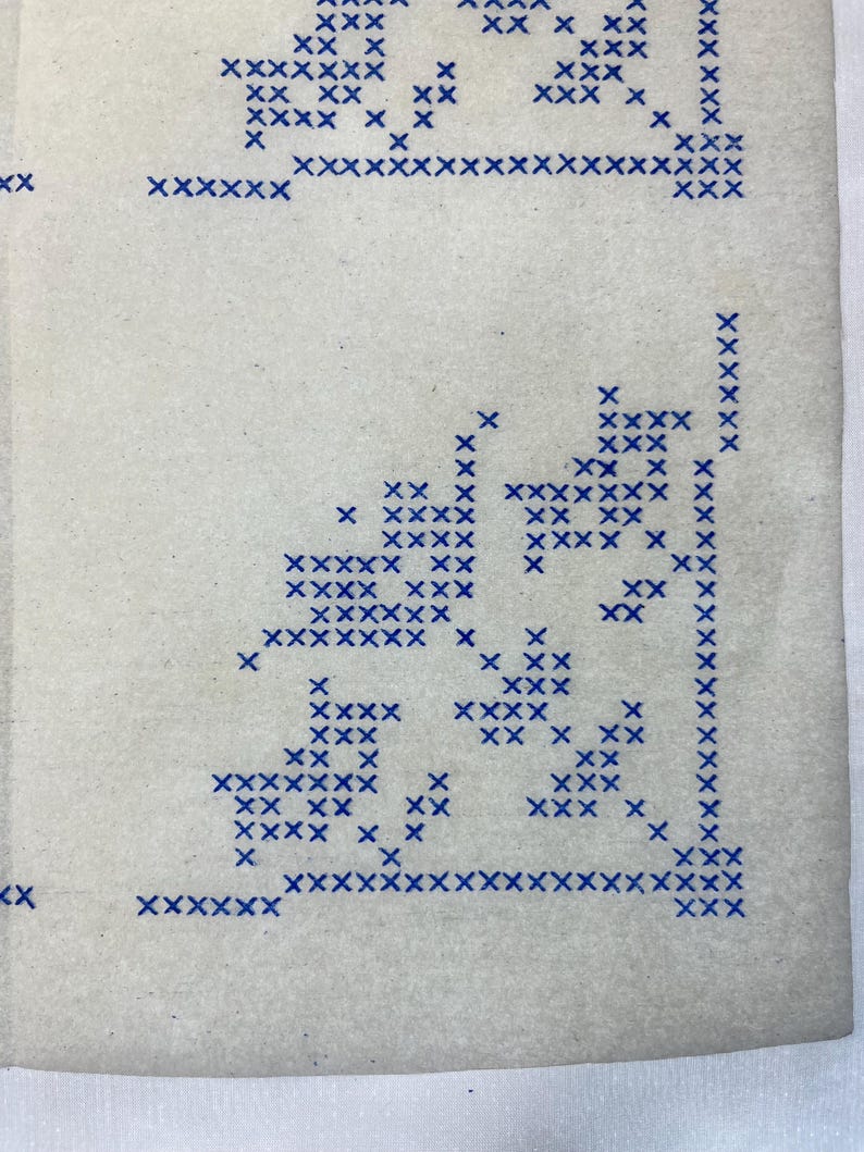 Vintage 1930s Briggs Cross Stitch Corner Iron-on Transfer Pattern 361X ...