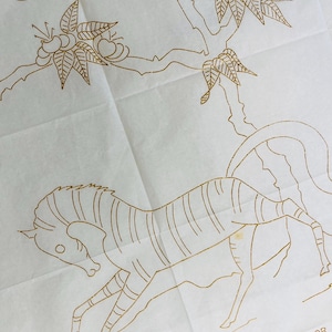 ヴィンテージアイロン刺繍転写紙 P621-D76、ミッドセンチュリーの