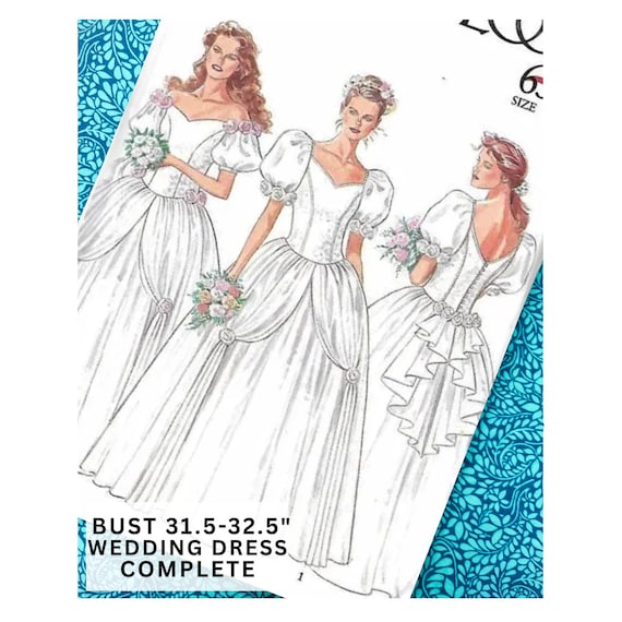vintage bridal dress patterns Sewing Patterns: Wedding Dresses & Gowns and Prom Dresses Vintage Sewing Pattern Company home formats. 1980s Wedding Dress Pattern, Vintage