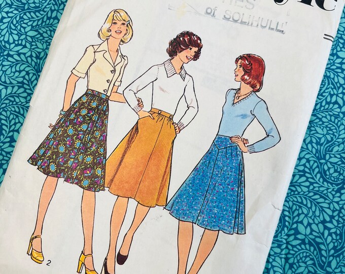 1981 Style 3437 Sewing Pattern Girls School Uniform Skirt A Line Skirt ...