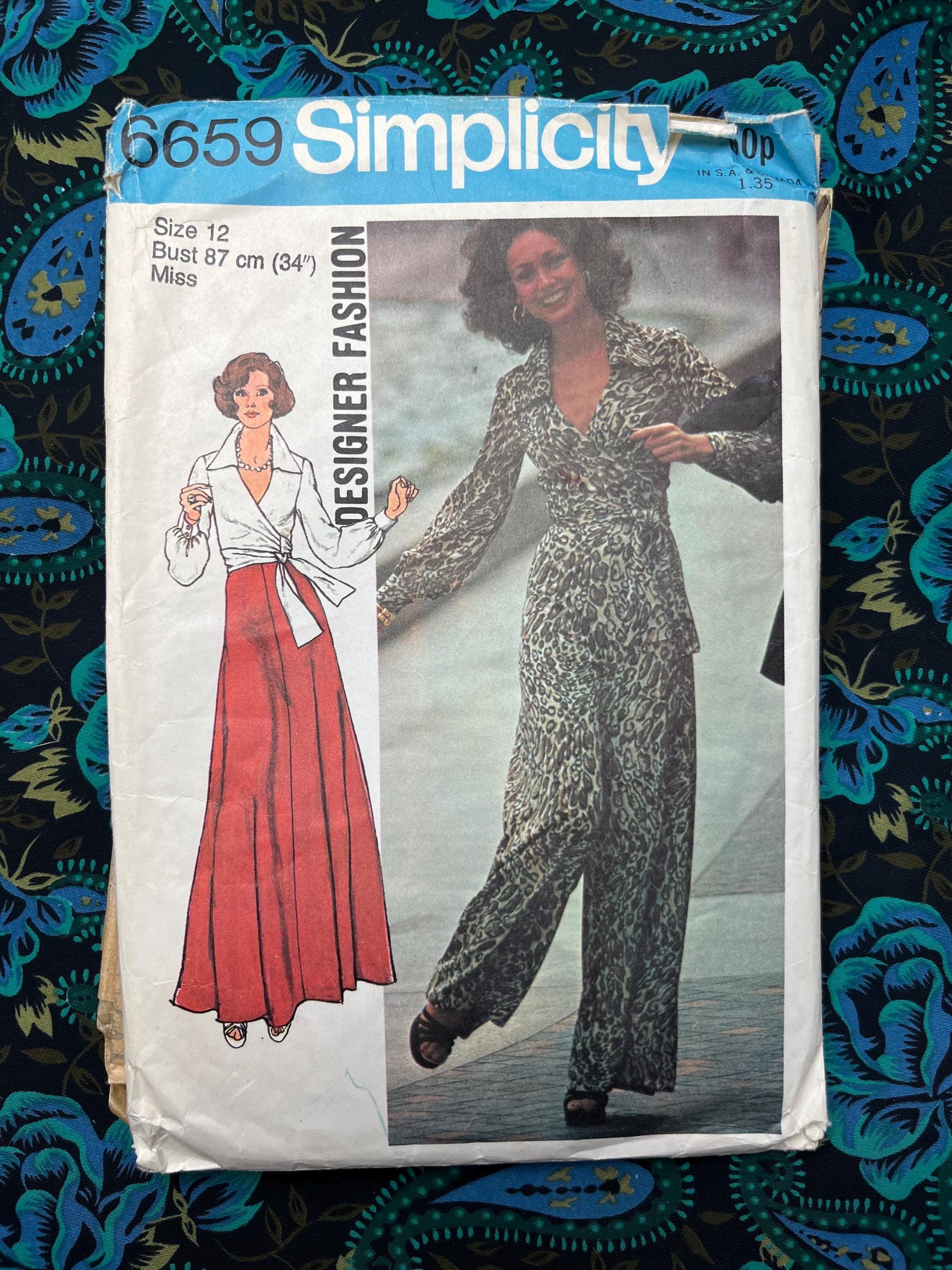 1970s Sewing Pattern, Bust 34