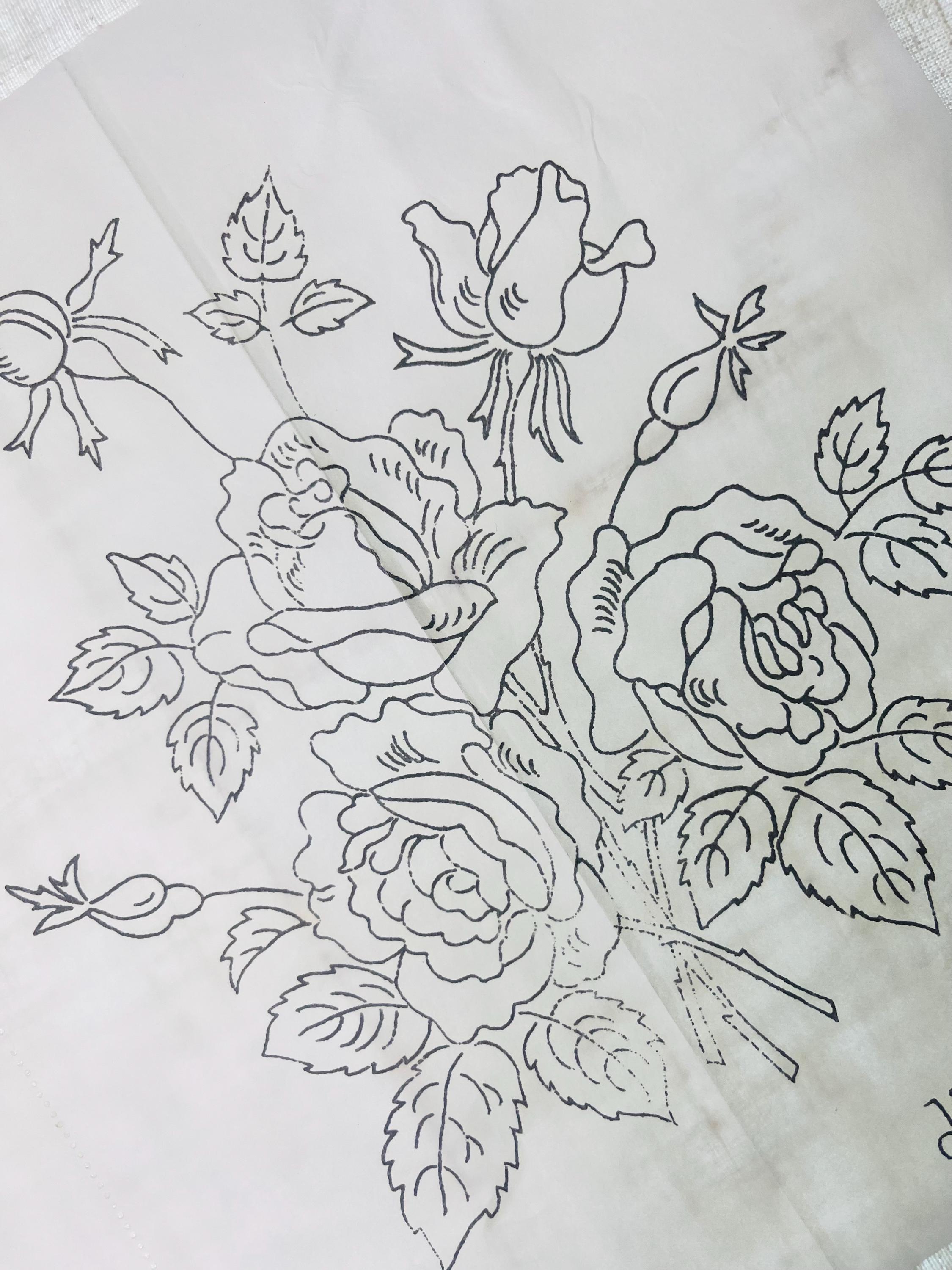 Vintage Hand Embroidery Iron-on Transfer by Deightons K1425