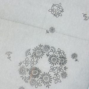 Vintage 20" Bügelbild für Handstickerei von Deightons W2817, Einfaches florales Eckdesign, Gänseblümchen, Kleine Blumenmotive