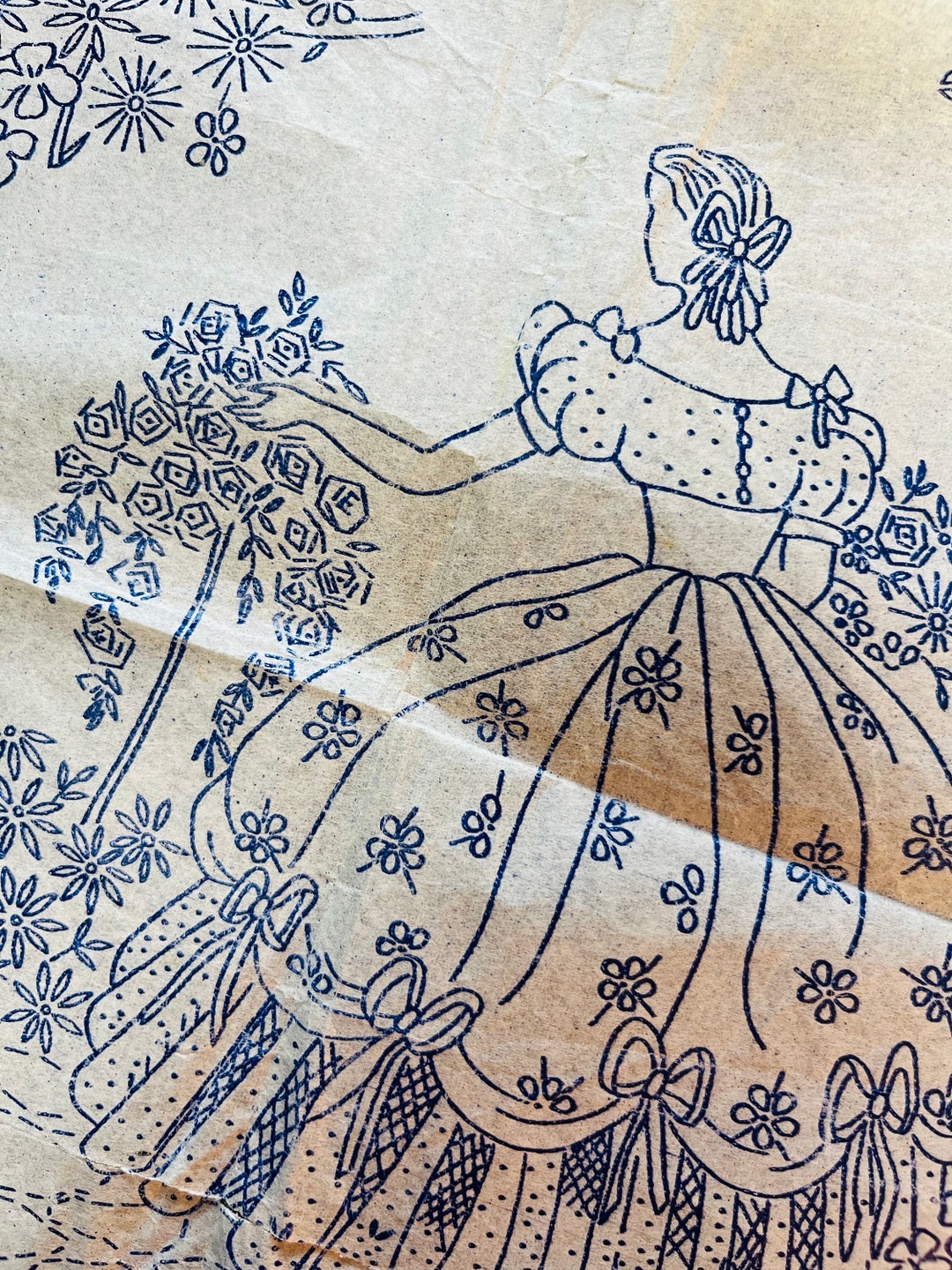 VINTAGE EMBROIDERY TRANSFERS Free Gifts from Woman's Own 1962