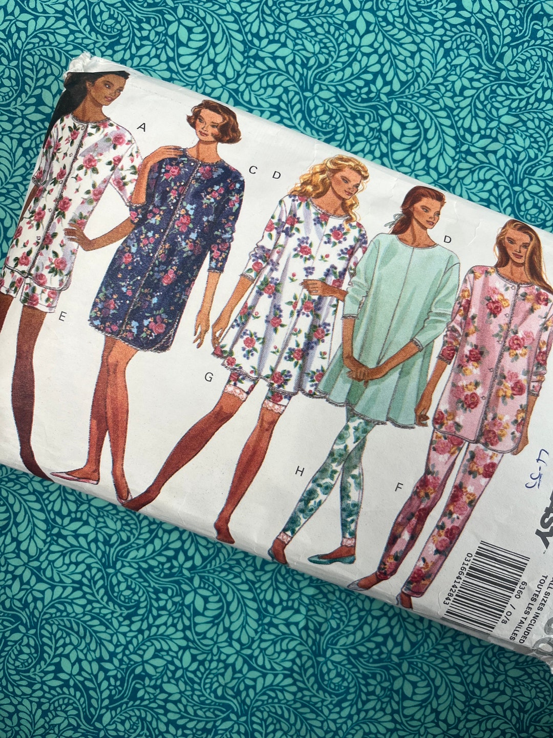 Sleepwear Pattern, Bust 30.5-44” Vintage 1990s Butterick Sewing Pattern ...