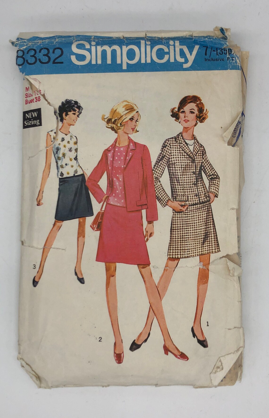 Vintage retro 1960s Simplicity' 8332 pattern ladies suit Etsy