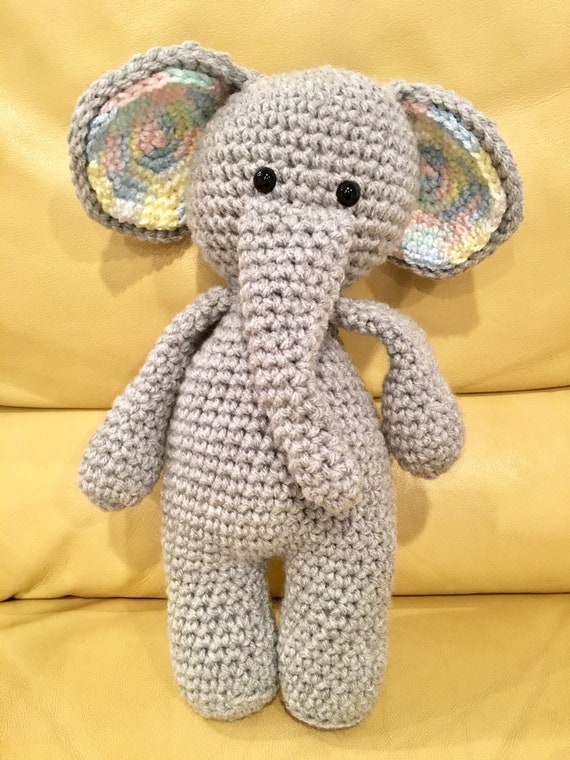 crochet elephant stuffed animal