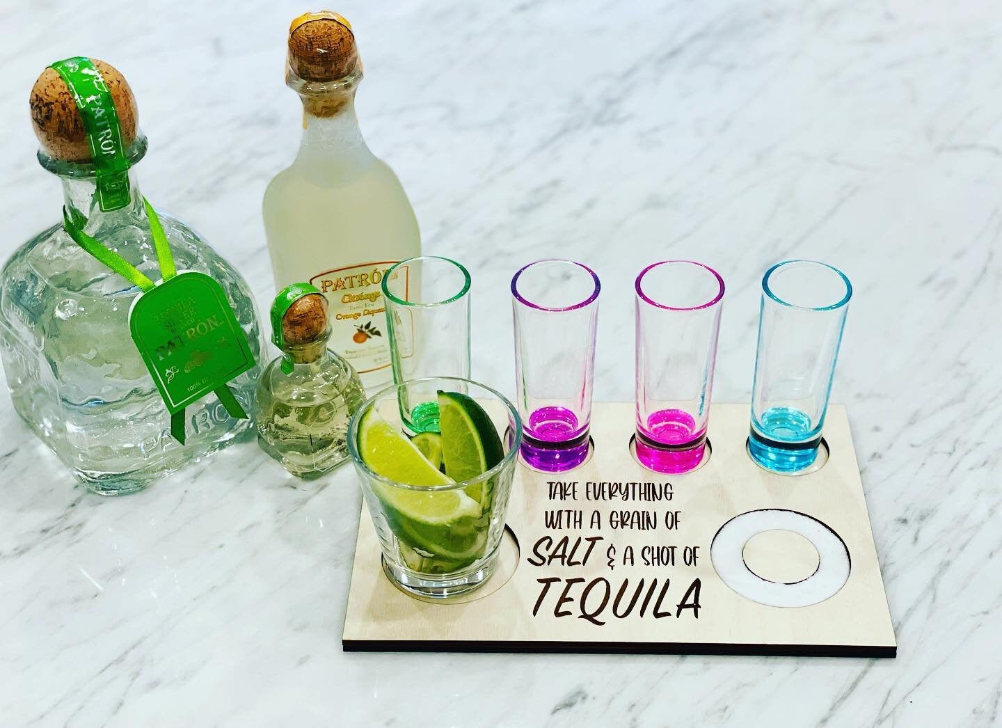 Tequila Flight Board Etsy